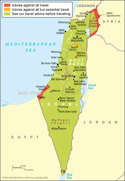 map of safe areas